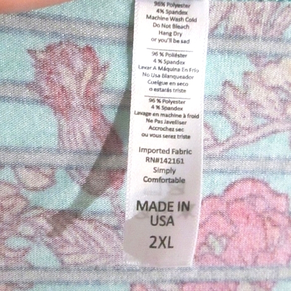 LULAROE Classic T SHIRT 2X NWOT - Picture 4 of 6